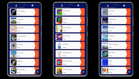 Gameplay screenshot from games hub all in one game offline for Android