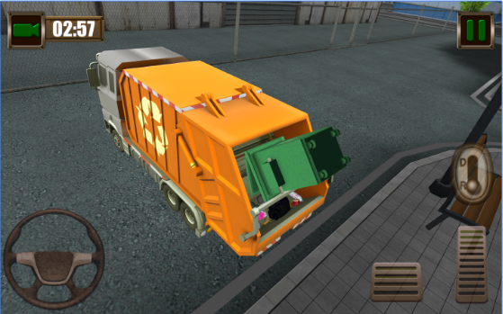 Gameplay screenshot from garbage truck simulator 2015 for Android
