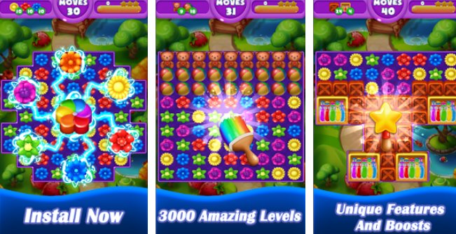 Gameplay screenshot from garden crush for Android