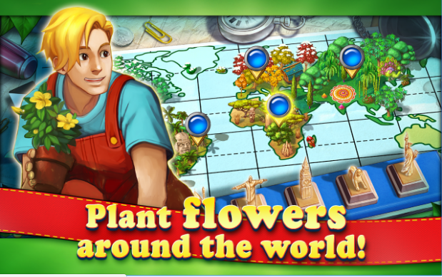 Gameplay screenshot from gardens inc 4 blooming stars for Android
