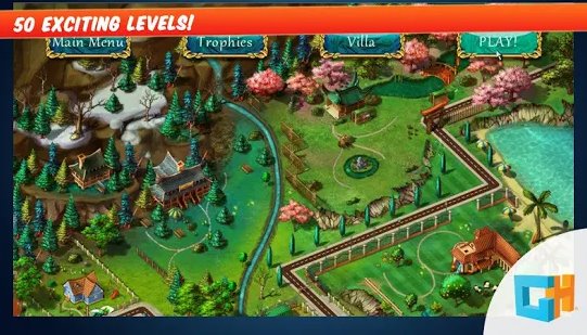 Gameplay screenshot from gardens inc rakes to riches for Android