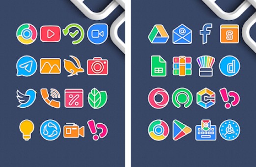 garis light lines icon pack MOD APK Android