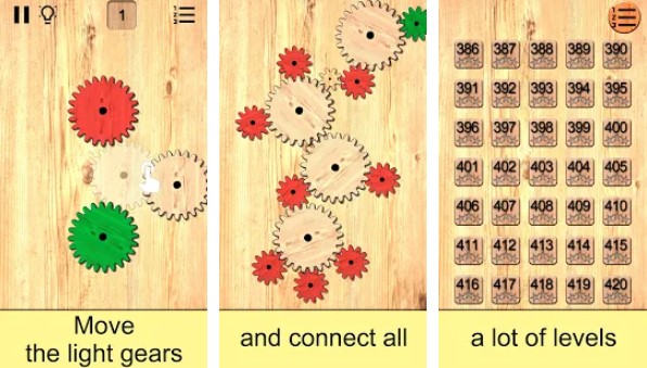Gameplay screenshot from gears logic puzzles premium for Android