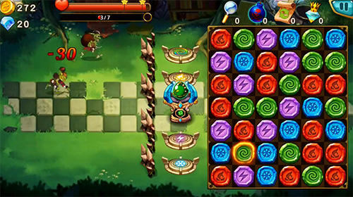 Gameplay screenshot from gem blitz match 3 rpg games for Android