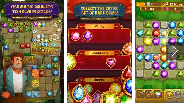 Gameplay screenshot from gemcrafter puzzle journey for Android