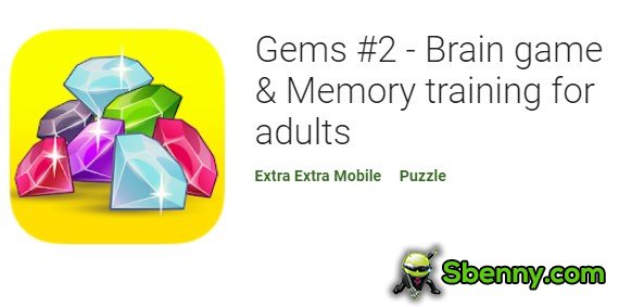 gems 2 بازی مغز و آموزش حافظه برای بزرگسالان