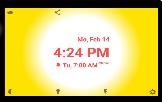 Gameplay screenshot from gentle wakeup pro alarm clock with true sunrise for Android