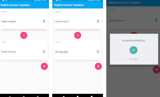 Gameplay screenshot from german english translator for Android