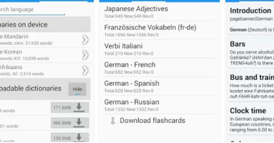 Gameplay screenshot from german english translator free for Android