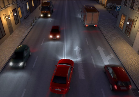 Gameplay screenshot from german road Racer for Android