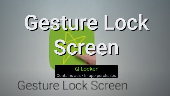 pantalla de bloqueo de gestos
