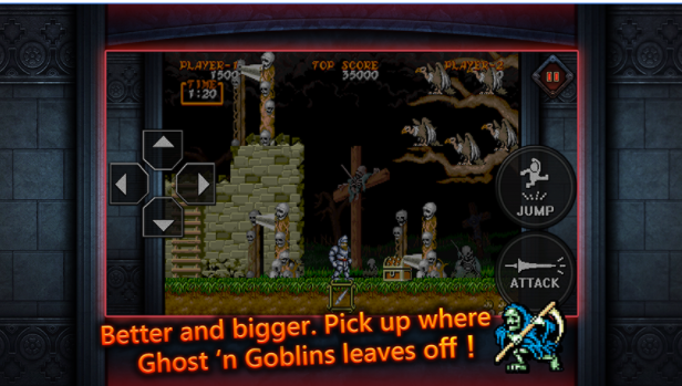 Gameplay screenshot from ghouls n ghosts mobile for Android
