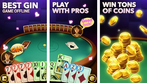 gin rummy free gin rummy card game plus offline MOD APK Android