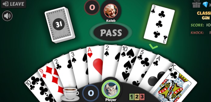 Gameplay screenshot from gin rummy free offline card game for Android