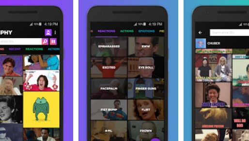 Gameplay screenshot from giphy animated gifs search engine for Android