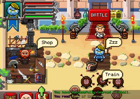 Gameplay screenshot from gladiator rising roguelik rpg for Android