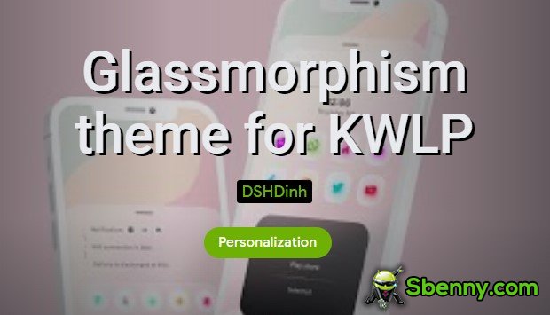тема Glassmorphism для klwp