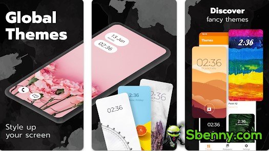 global themes and wallpapers