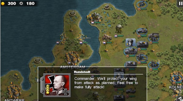 Gameplay screenshot from glory of generals for Android
