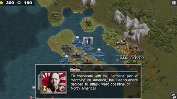 Gameplay screenshot from glory of generals pacific for Android