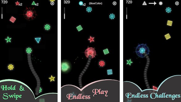 Gameplay screenshot from glowworm for Android