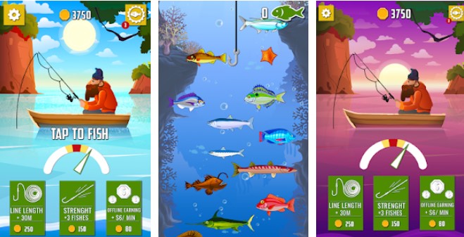 Gameplay screenshot from go fishing for Android
