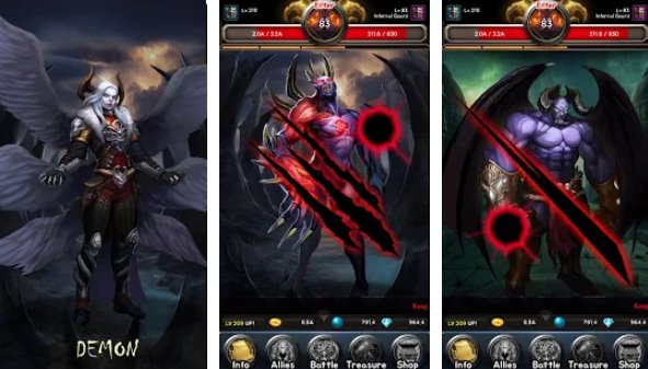 Gameplay screenshot from god of battle vip for Android