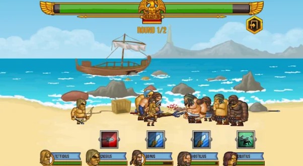 Gameplay screenshot from gods of arena strategy game for Android