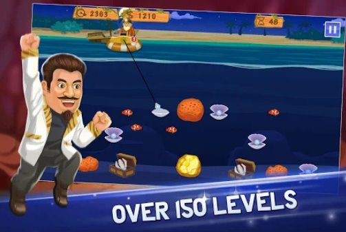Gameplay screenshot from gold miner vegas nostalgic arcade game for Android