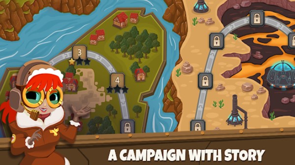 Gameplay screenshot from gold rush td for Android