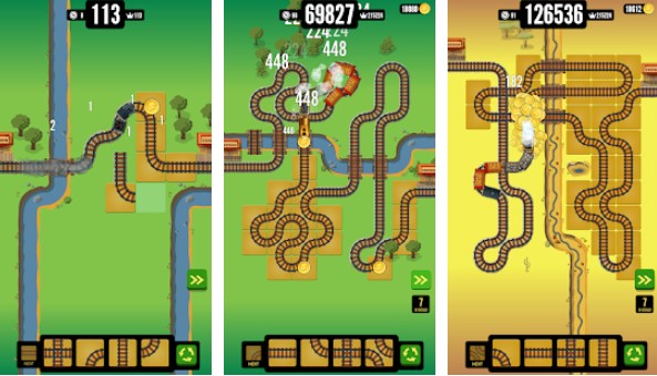 Gold Train frvr bestes Eisenbahnlabyrinthspiel MOD APK Android