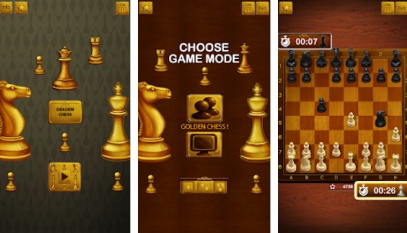 Gameplay screenshot from golden chess schach for Android