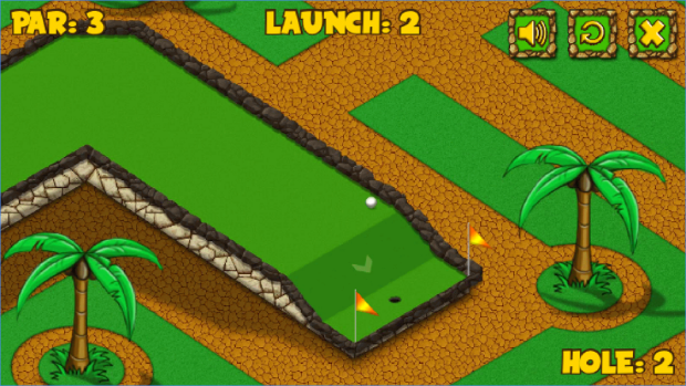 Gameplay screenshot from golf world mania for Android