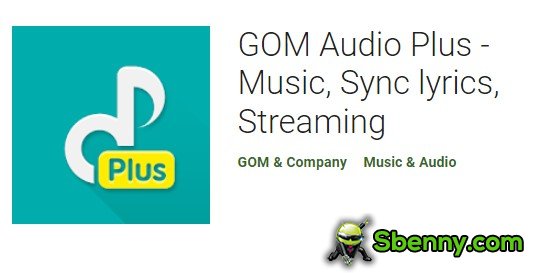 gom áudio mais sincronização de letras de música streaming