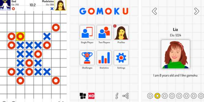 Gameplay screenshot from gomoku five in a row pro for Android