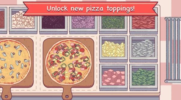 Gameplay screenshot from good pizza great pizza for Android
