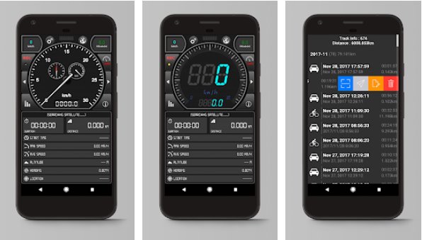 Gameplay screenshot from gps speed pro for Android