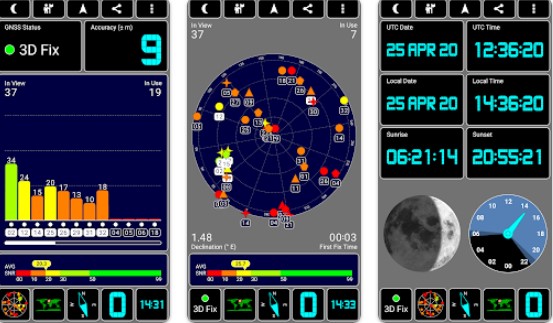 Gameplay screenshot from gps test for Android