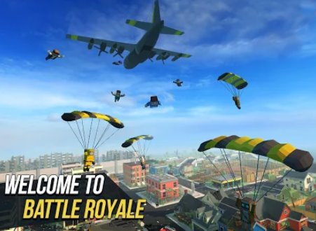Gameplay screenshot from grand battle royale pixel fps for Android