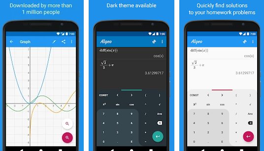 Gameplay screenshot from graphing calculator algeo free plotting for Android