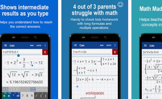 Gameplay screenshot from graphing calculator plus math pro for Android