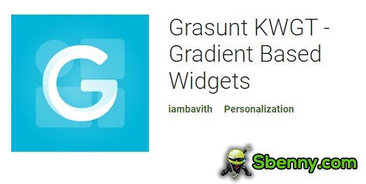 widgets basés sur le gradient grasunt kwgt