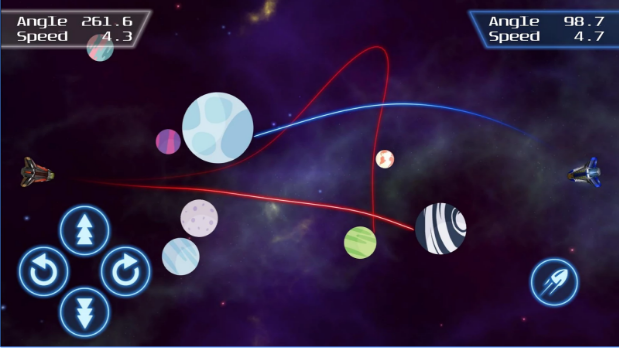 Gameplay screenshot from gravitrators space strategy for Android