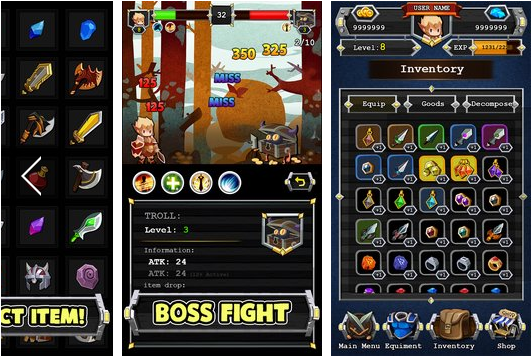 Gameplay screenshot from grinding quest returns for Android