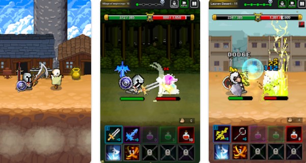 Gameplay screenshot from grow swordmaster idle rpg for Android