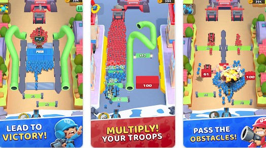 Gameplay screenshot from grunt rush battle and conquer for Android