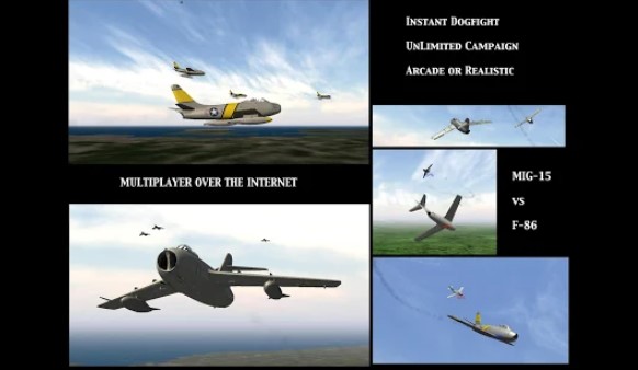 Gameplay screenshot from gs iii heroes of the mig alley for Android