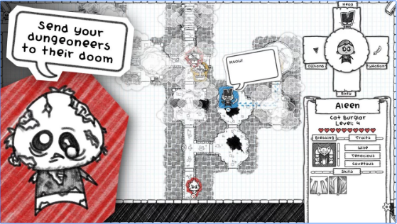 Gameplay screenshot from guild of dungeoneering for Android