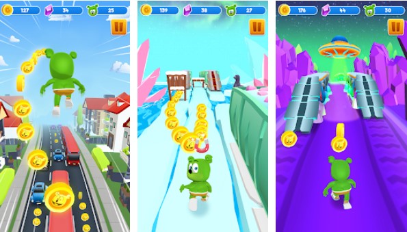gummy bear run endless running games 2021 APK Android
