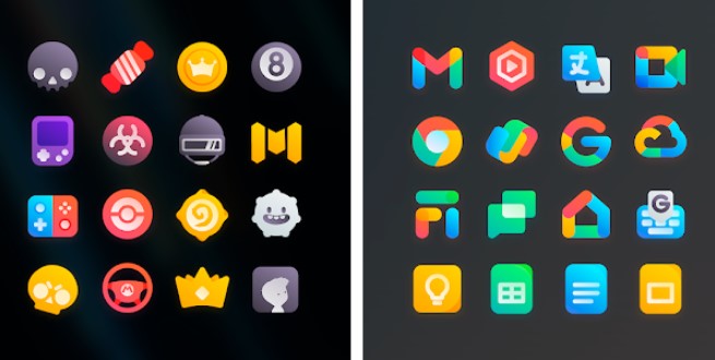 pacote de ícones gummy MOD APK Android